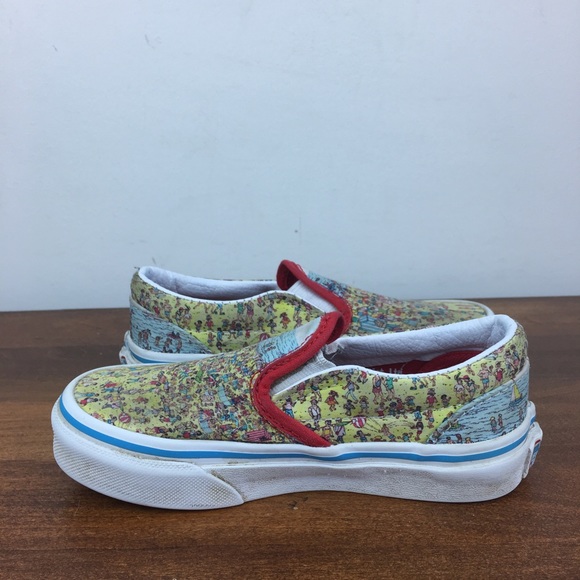 Vans Off The Wall Where’s Waldo Toddler Unisex Shoes Size 11 Slip On Canvas. - Picture 5 of 13